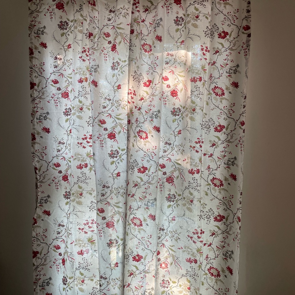 Floral curtains - extra long